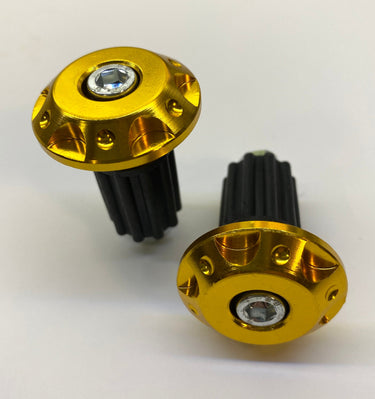 Handlebar End Caps- YELLOW For Pūr-Speed Handlebars | P99-113